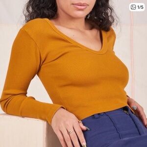 BIG BUD PRESS long sleeve v-neck tee